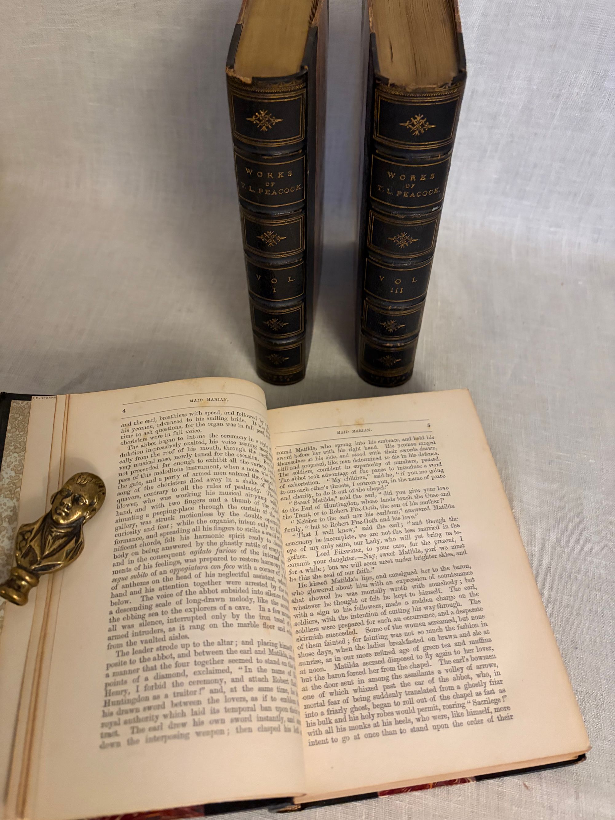 The Works of Thomas Love Peacock, Including His Novels, Poems, Fugitive Pieces, Criticisms, Etc., with a Preface by the Right Hon. Lord Houghton, a Biographical Notice by his Grand-daughter, Edith Nicholls, and Portrait. (In 3 Volumes) by Peacock, Thomas Love; Cole, Henry C.B., (editor) , view 7