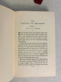 The Valley of Decision. (In 2 Volumes) **Composer Edward and Marion MacDowell's copy** by Wharton, Edith, view 3