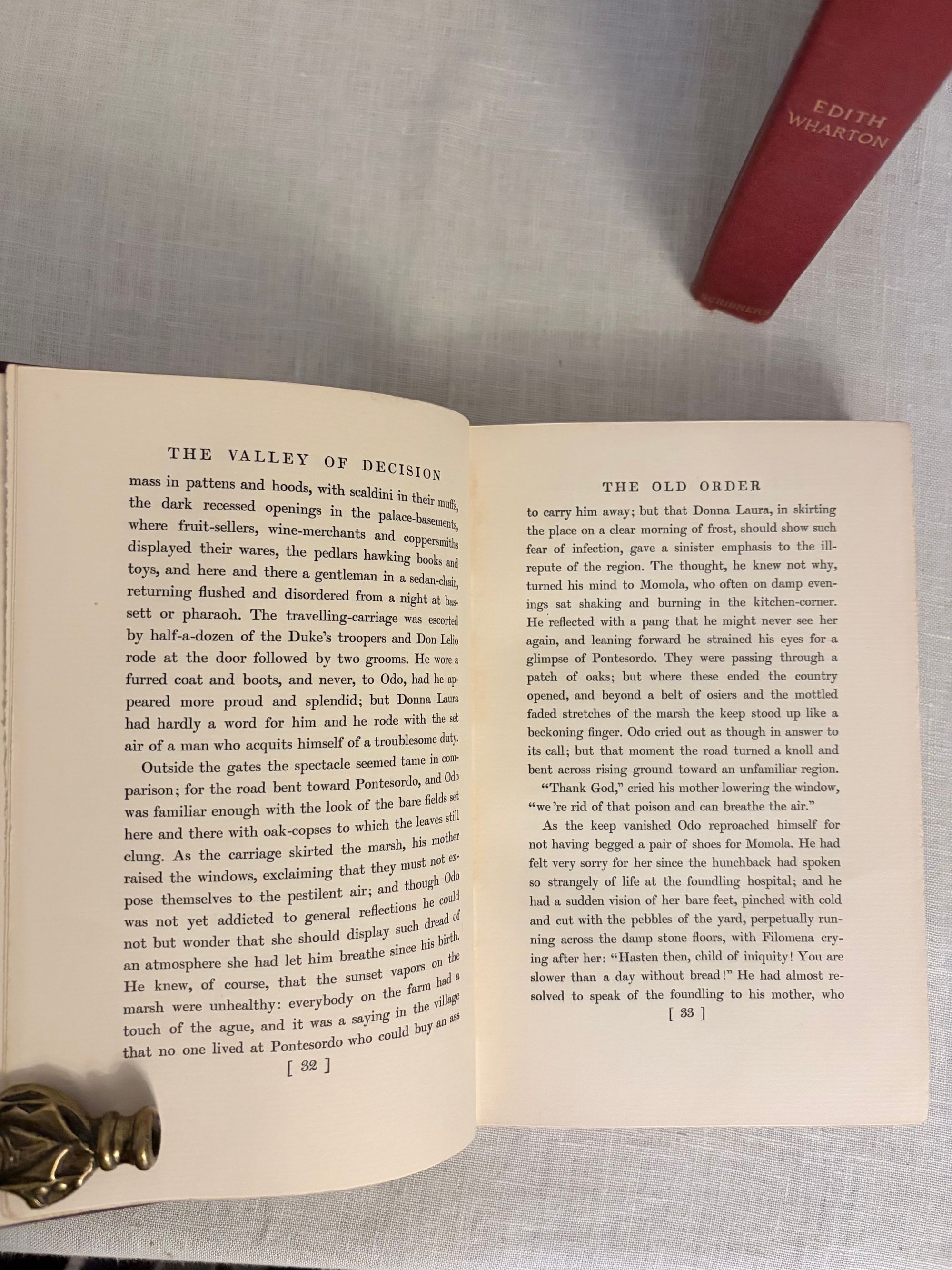 The Valley of Decision. (In 2 Volumes) **Composer Edward and Marion MacDowell's copy** by Wharton, Edith, view 4