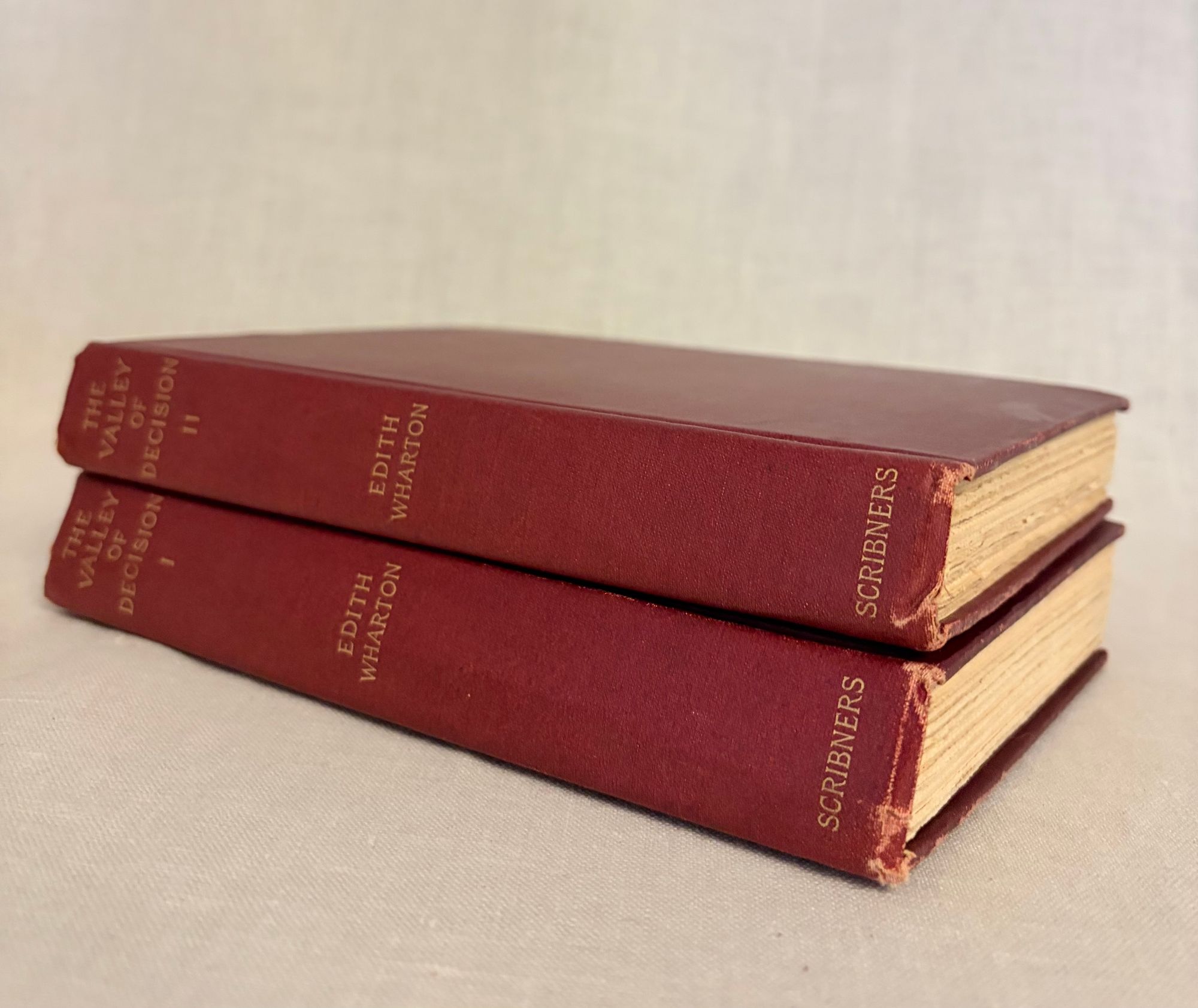 The Valley of Decision. (In 2 Volumes) **Composer Edward and Marion MacDowell's copy** by Wharton, Edith, view 8